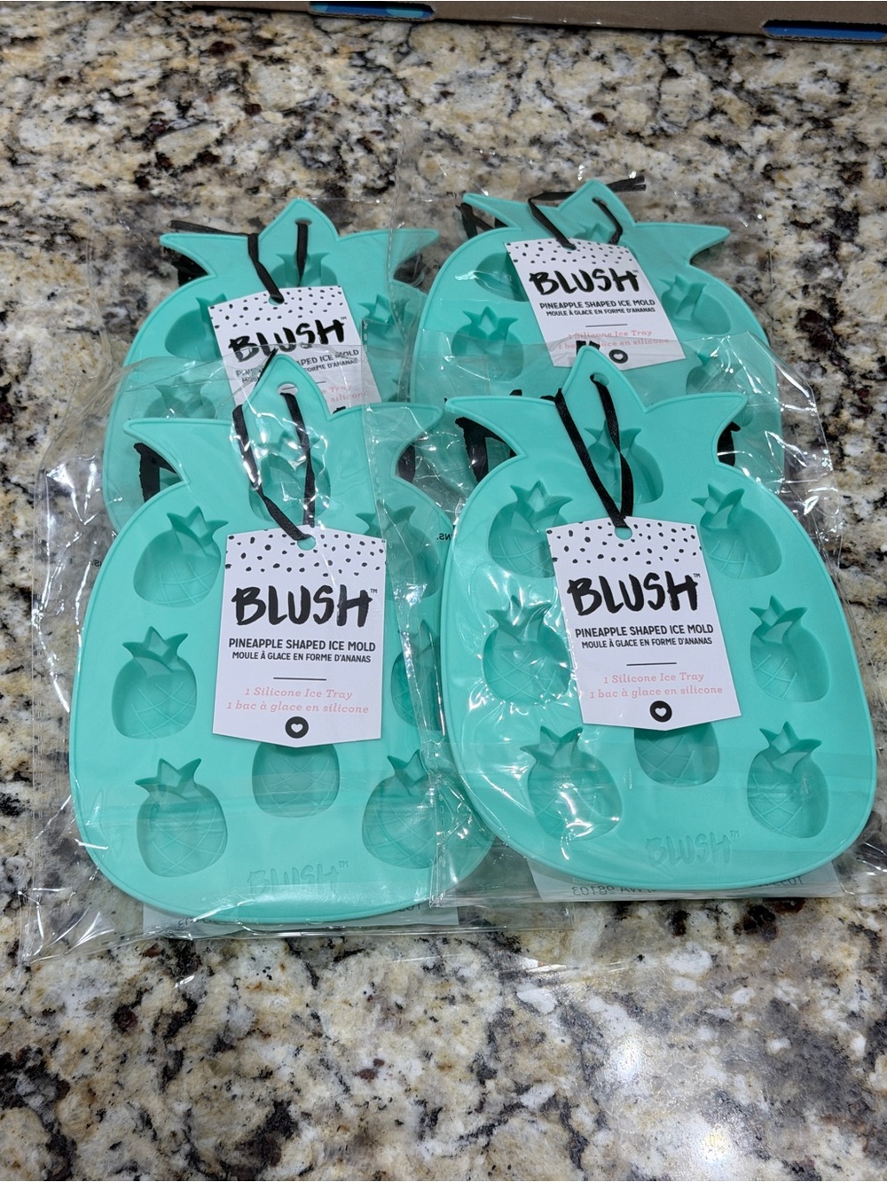 Blush Pineapple Ice Tray - Aqua